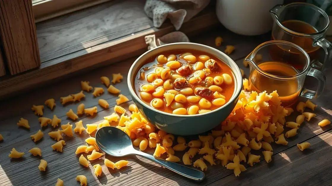 Quais formatos de macarrão para sopa entregam mais sabor
