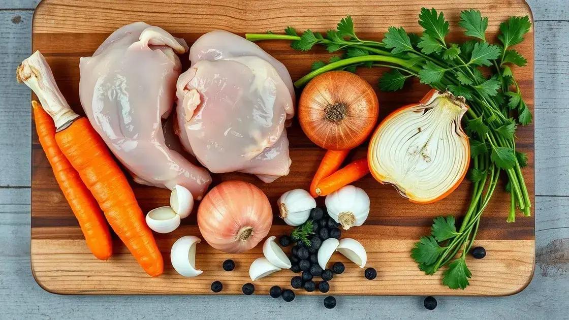 quais ingredientes usados para um caldo saboroso e saudável