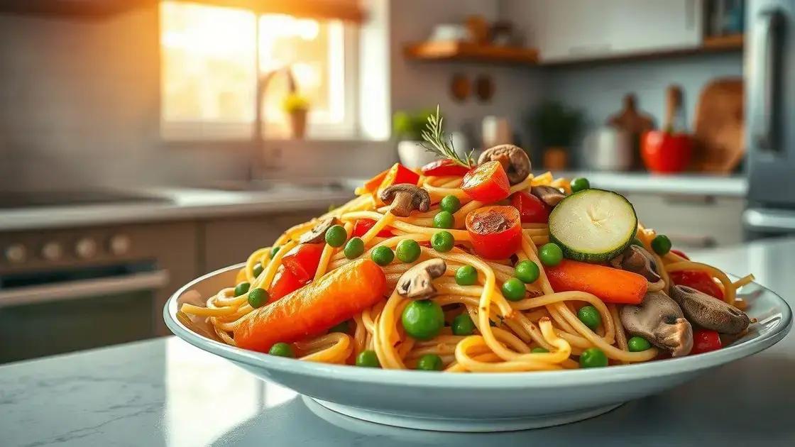Quais legumes combinam melhor com o macarrão