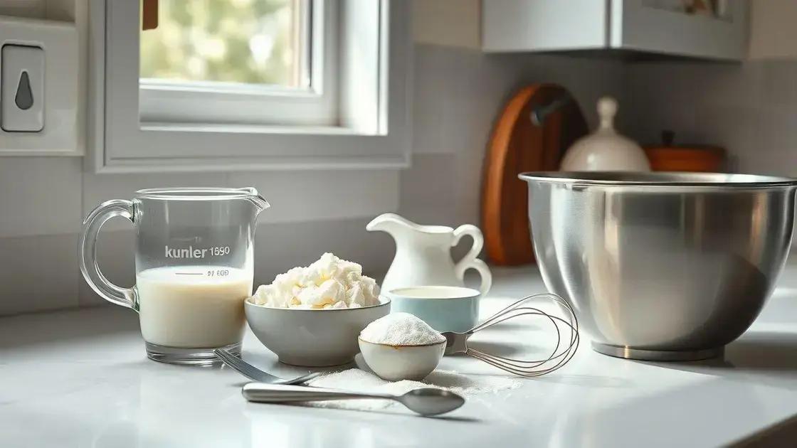 receita base: líquidos, ovos e adoçante na medida certa