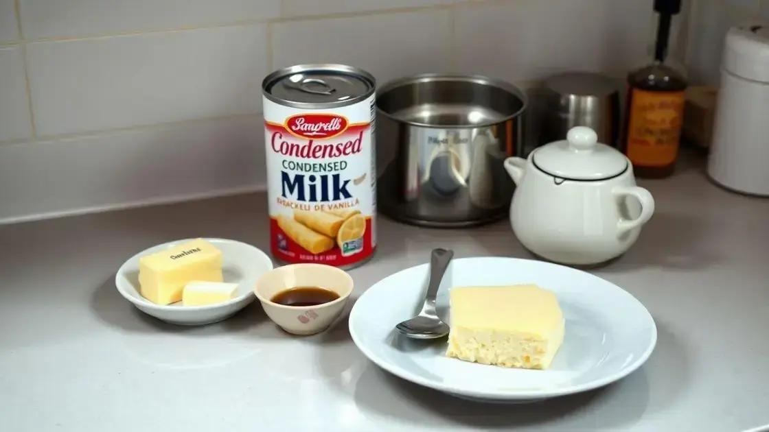 receita base simples com leite condensado: passos rápidos