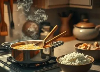 receita de canja de galinha da vovó; conforto em uma panela que aquece seu dia