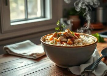 receita de canja de galinha simples; passo a passo rápido para um caldo saboroso