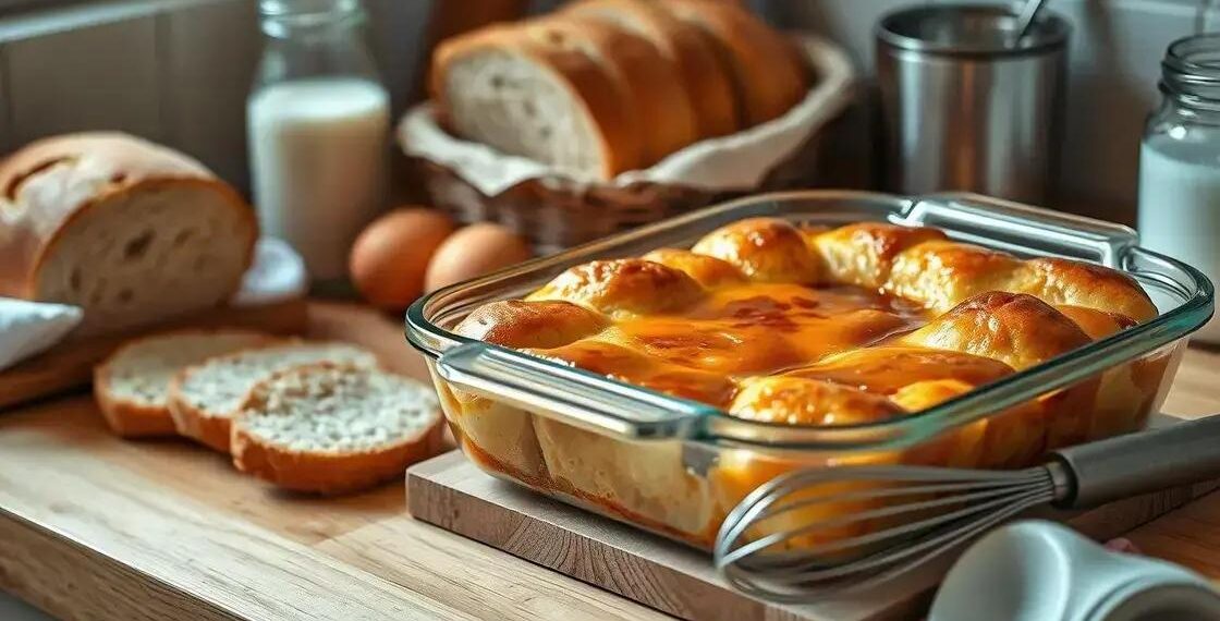 receita de pudim de pão; aprenda a fazer um pudim cremoso simples e rápido