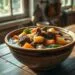 receita de sopa de carne com legumes; caldo rico e acolhedor para dias frios