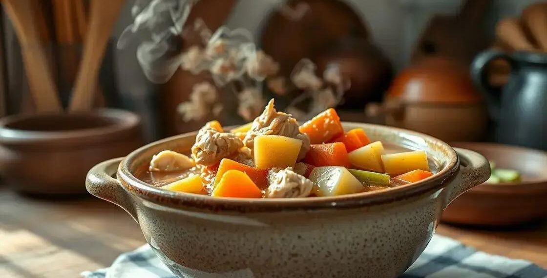 Receita de sopa de frango com legumes que vai aquecer seu inverno