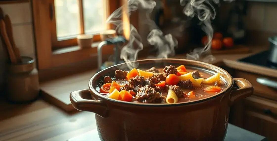 receita de sopa de macarrão com carne; como fazer de forma rápida e saborosa