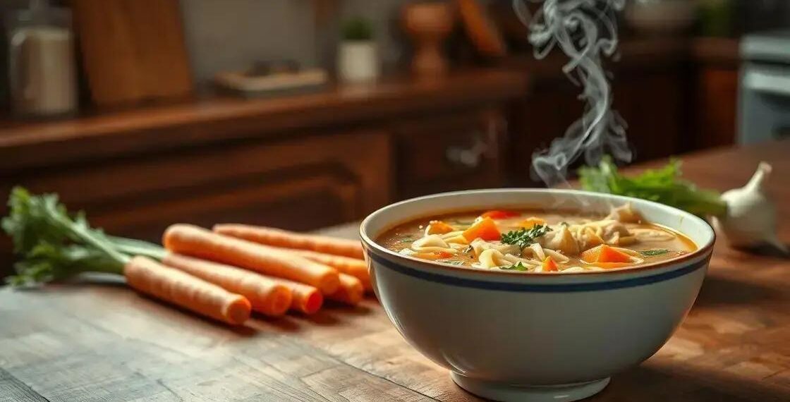 receita de sopa de macarrão: passos rápidos para um caldo reconfortante