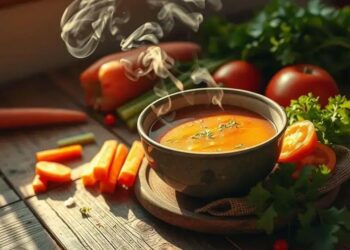 receita de sopa; descubra sabores reconfortantes em poucos passos rápidos