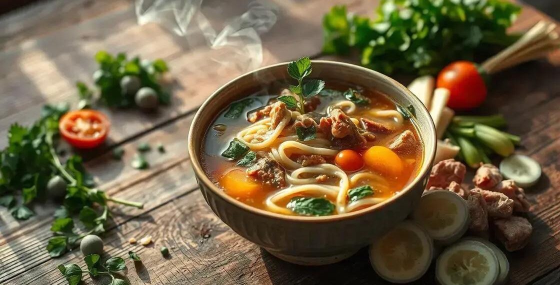 receita de sopas de macarrão; descubra opções rápidas que salvam sua semana