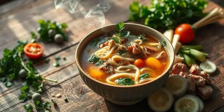 receita de sopas de macarrão; descubra opções rápidas que salvam sua semana