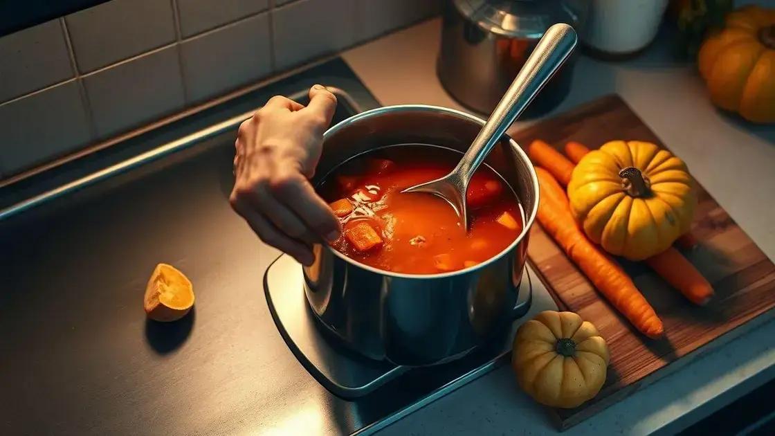 receita passo a passo para um caldo aveludado