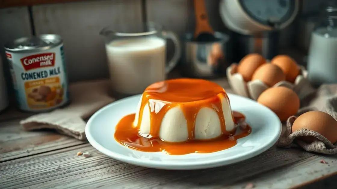 receita prática: pudim simples com poucos ingredientes