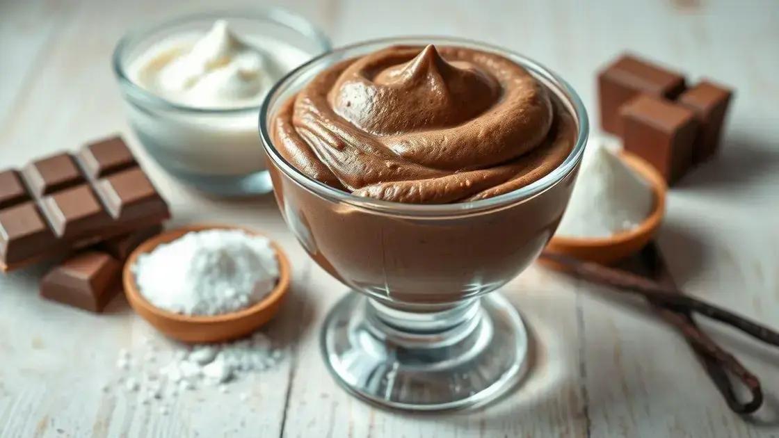receita rápida: ingredientes simples para uma musse perfeita