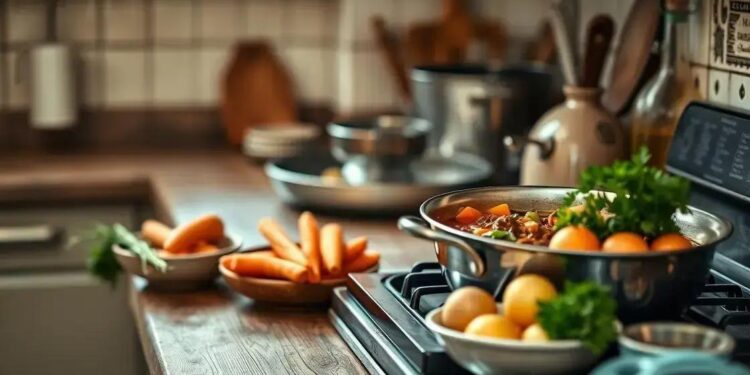 receita sopa de carne com legumes; como preparar caldo saboroso em 30 minutos