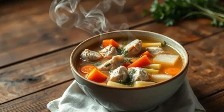 receita sopa de frango: descubra o segredo de um caldo reconfortante