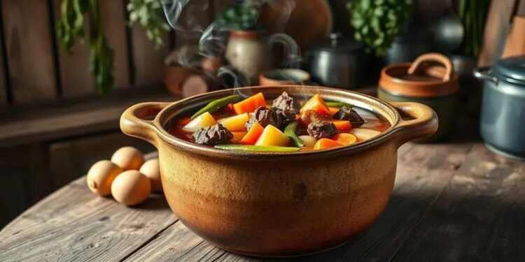 receita sopa de legumes com carne; aprenda uma versão prática e reconfortante