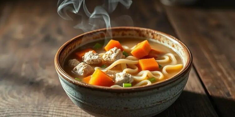 Receita sopa de macarrão caseira: o conforto que sua família merece hoje