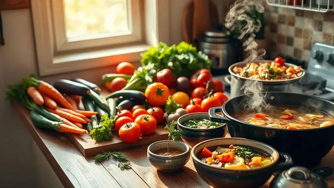 receitas rápidas com legumes sazonais