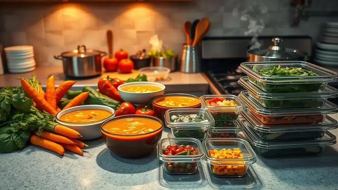 receitas rápidas com sopa e; para a semana