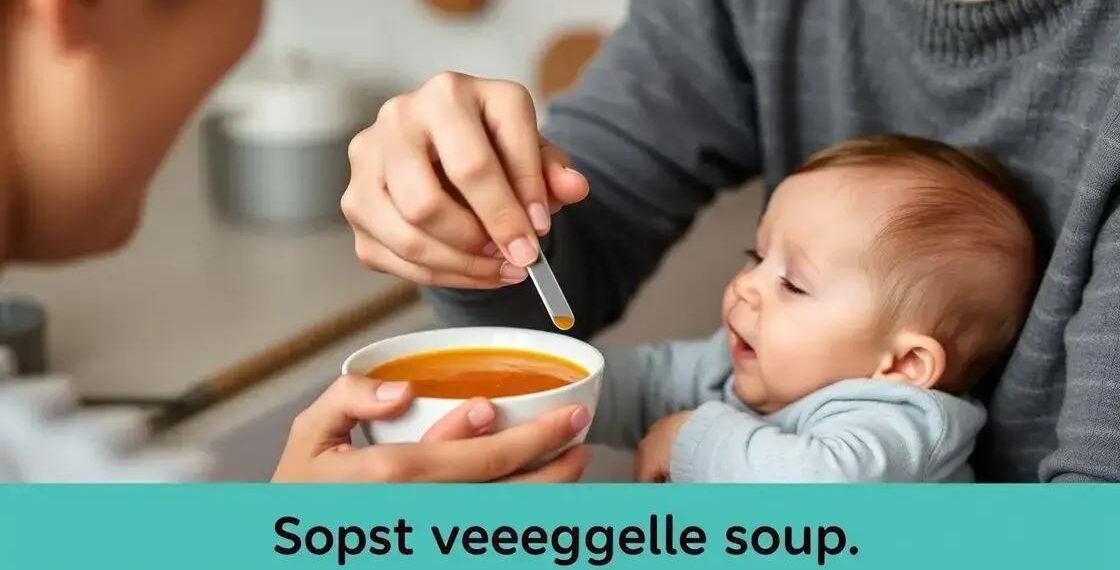 sopa bebê; como escolher opções nutritivas que agradam o paladar do seu bebê
