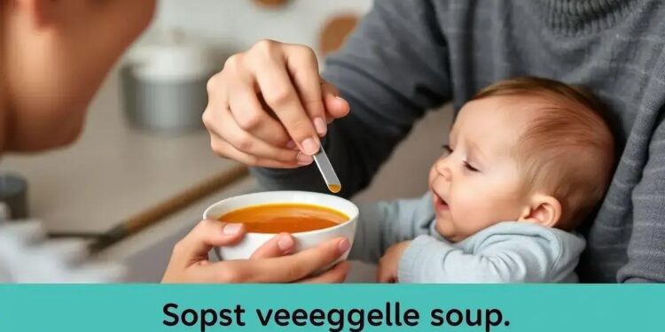 sopa bebê; como escolher opções nutritivas que agradam o paladar do seu bebê