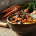 sopa carne com legumes; aprenda a preparar refeição reconfortante e nutritiva
