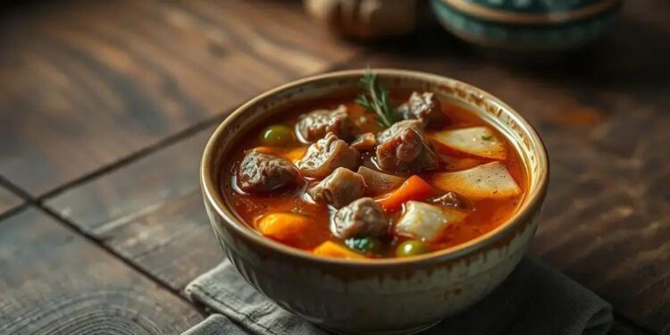 sopa com carne e legumes: como preparar uma refeição saborosa e nutritiva