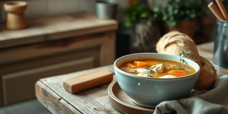 sopa com frango; descubra como fazer uma versão rápida e reconfortante hoje