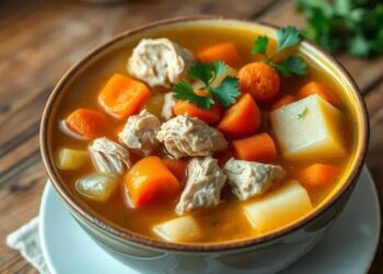 Sopa com frango e legumes: receita fácil que aquece o coração em 30 minutos