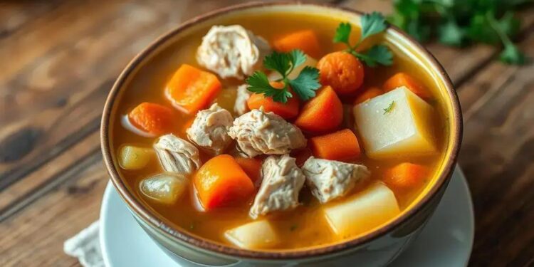 Sopa com frango e legumes: receita fácil que aquece o coração em 30 minutos