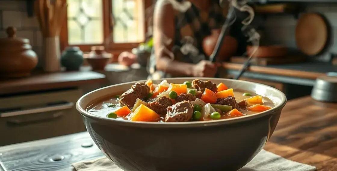 sopa com musculo; descubra como esse prato pode turbinar sua energia e saúde