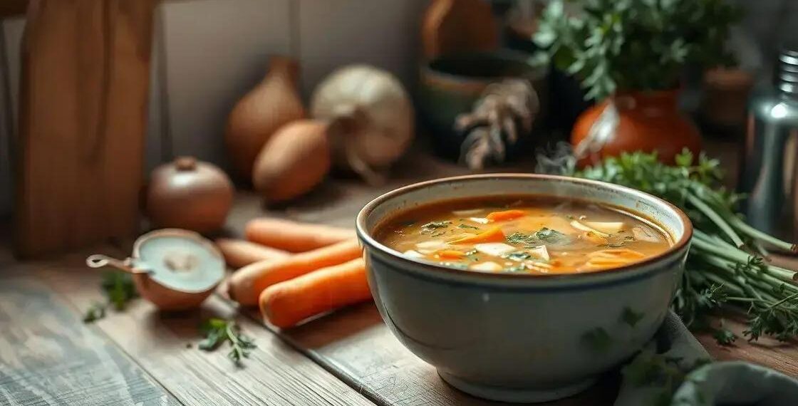 sopa como fazer; aprenda o segredo de um caldo reconfortante em casa