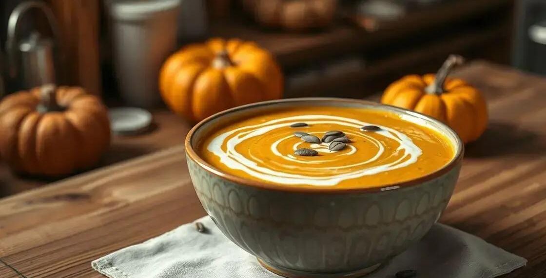 Sopa cremosa de abobora aprenda a preparar uma refeição reconfortante em minutos