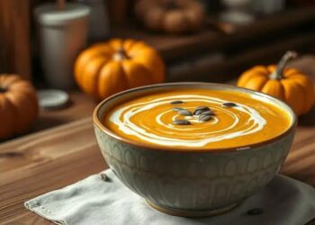 Sopa cremosa de abobora aprenda a preparar uma refeição reconfortante em minutos