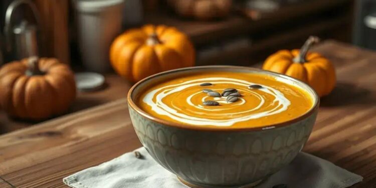 Sopa cremosa de abobora aprenda a preparar uma refeição reconfortante em minutos