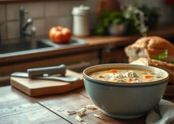 sopa cremosa de frango; descubra como fazer um caldo reconfortante que conquista