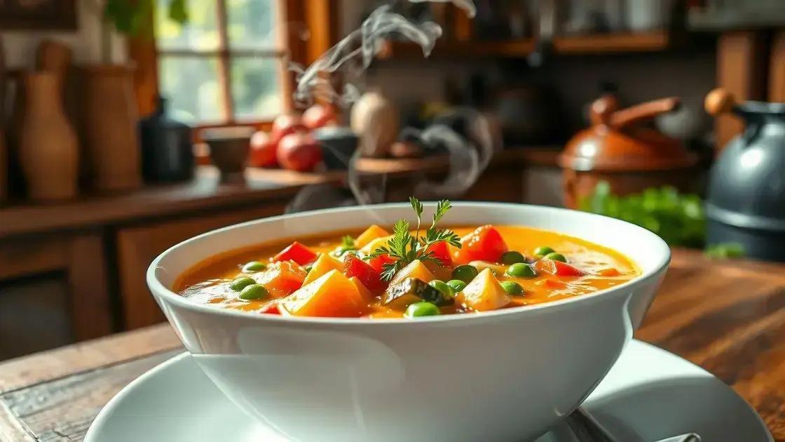Sopa cremosa de legumes: completa em 20 minutos