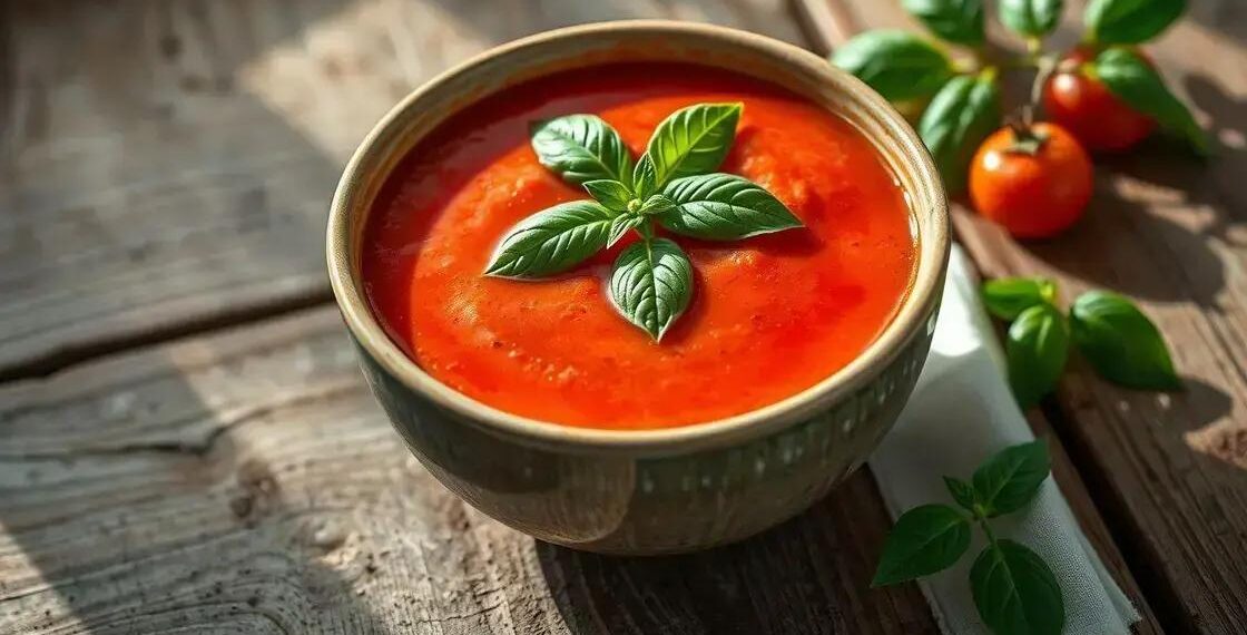 Sopa cremosa de tomate: receita caseira que vai conquistar seu paladar