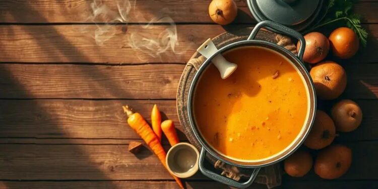 sopa de batata cenoura; descubra como preparar uma versão cremosa em 30 minutos