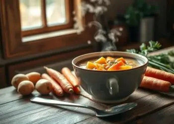 sopa de batata e cenoura; versão cremosa em menos de 30 minutos