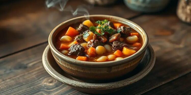 sopa de carne com legumes e macarrao; dicas rápidas para refeições em 30 minutos