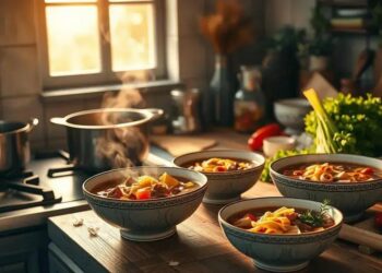 sopa de carne com macarrão: descubra uma receita prática que reconforta