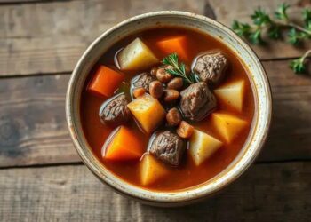 sopa de carne e legumes; descubra como preparar uma sopa reconfortante em etapas simples