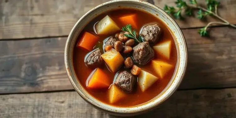sopa de carne e legumes; descubra como preparar uma sopa reconfortante em etapas simples
