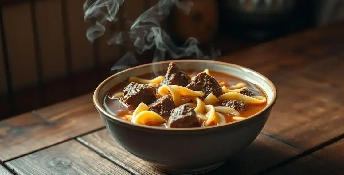 Sopa de carne e macarrão: dicas simples para um jantar rápido e reconfortante