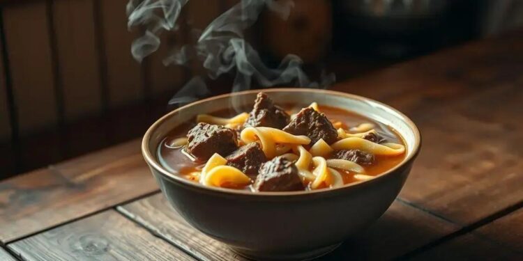 Sopa de carne e macarrão: dicas simples para um jantar rápido e reconfortante