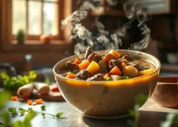 sopa de carne moida com legumes; aprenda uma refeição reconfortante em minutos