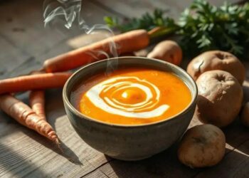 sopa de cenoura batata; descubra como fazer uma refeição saborosa em minutos