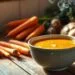 sopa de cenoura com batata; saiba como preparar um caldo nutritivo e econômico